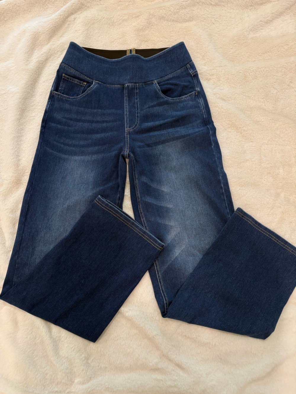 Halara Dark Blue Stretch Waist Jeans Small